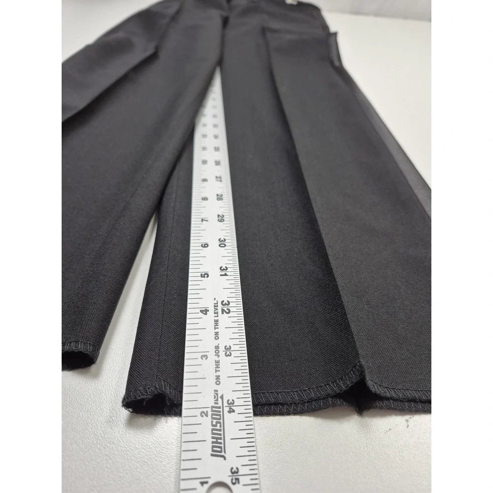 Neil Allyn Suit Pants Mens 31x34 Black Wool Tuxedo Satin Stripe Unhemmed NWT